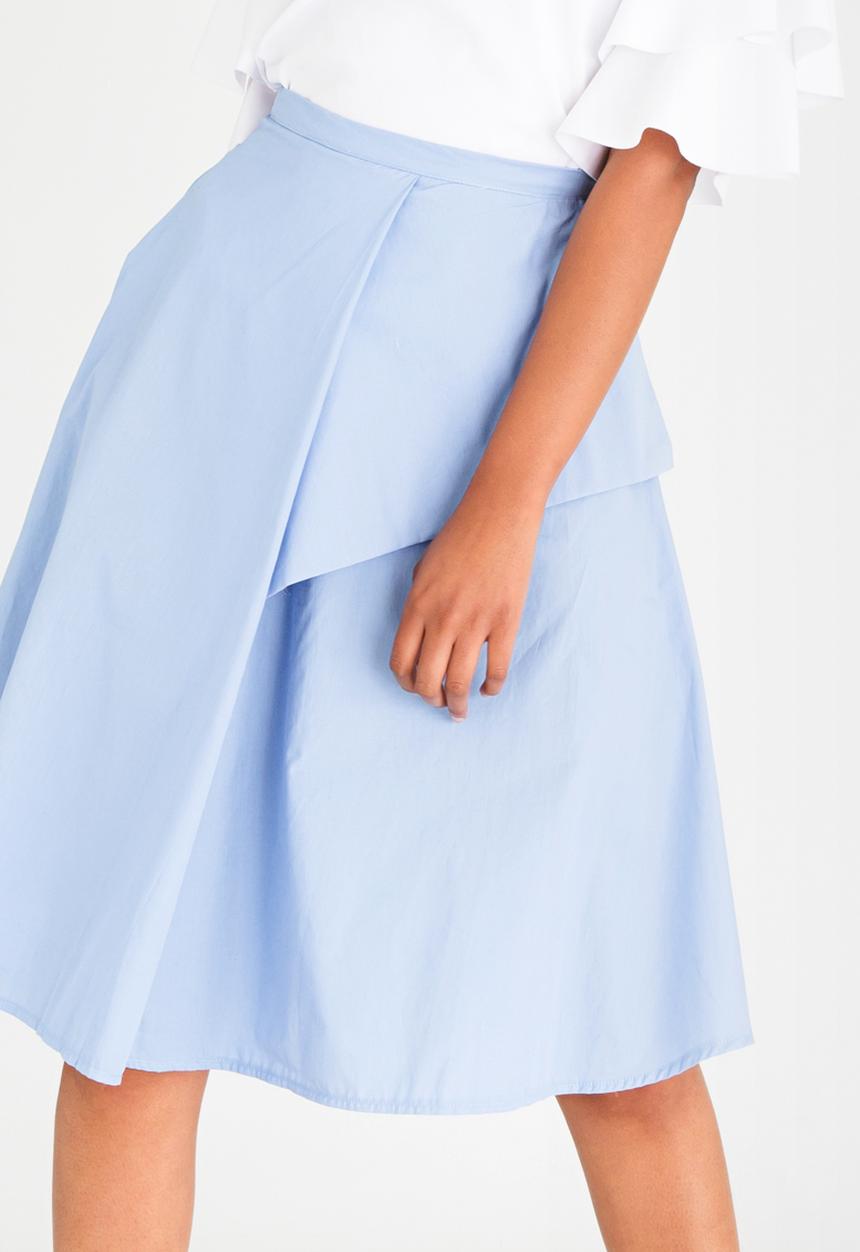 STYLE REPUBLIC - Fit and Flare Skirt Pale Blue