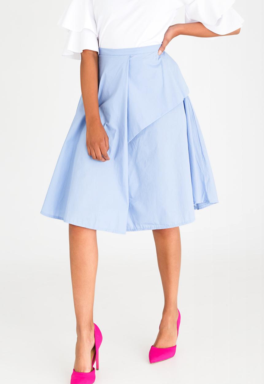 STYLE REPUBLIC - Fit and Flare Skirt Pale Blue