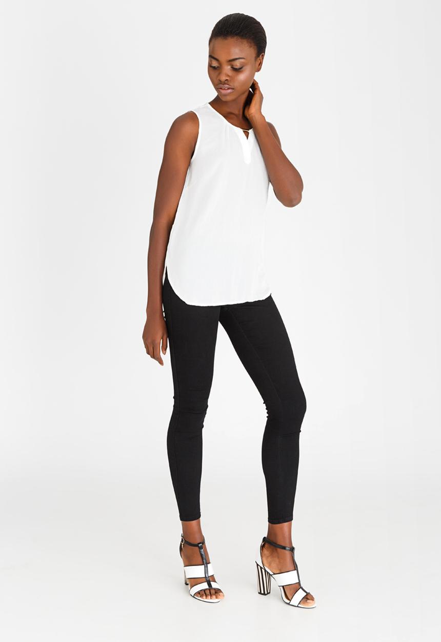 edit - Lace Back Lounge Top White