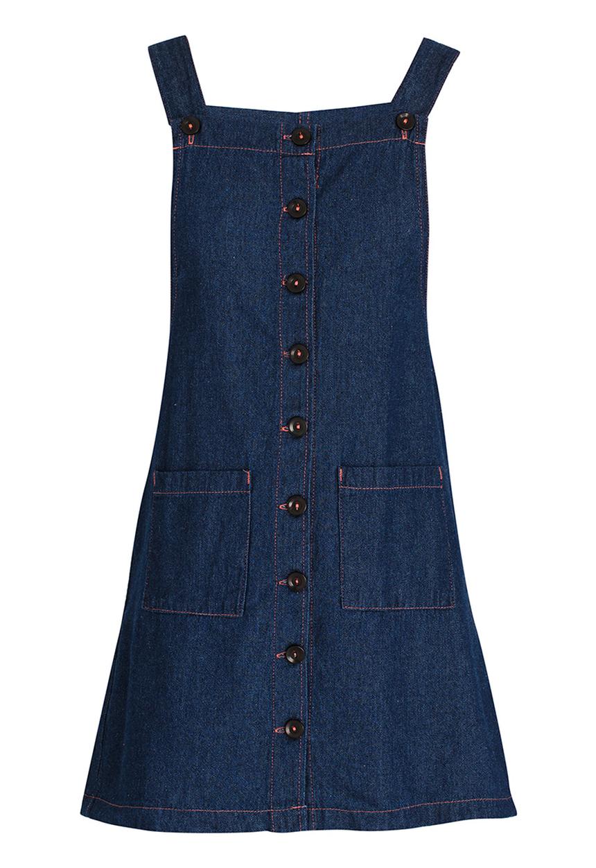 Twin Clothing - Shirt Dress Dark Blue