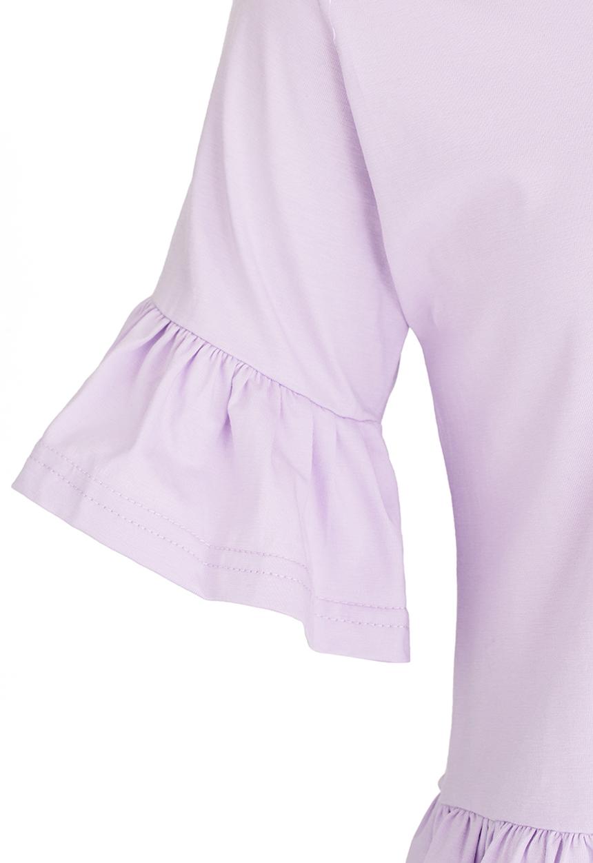 Pop Candy - Girls Frill Top Mid Purple