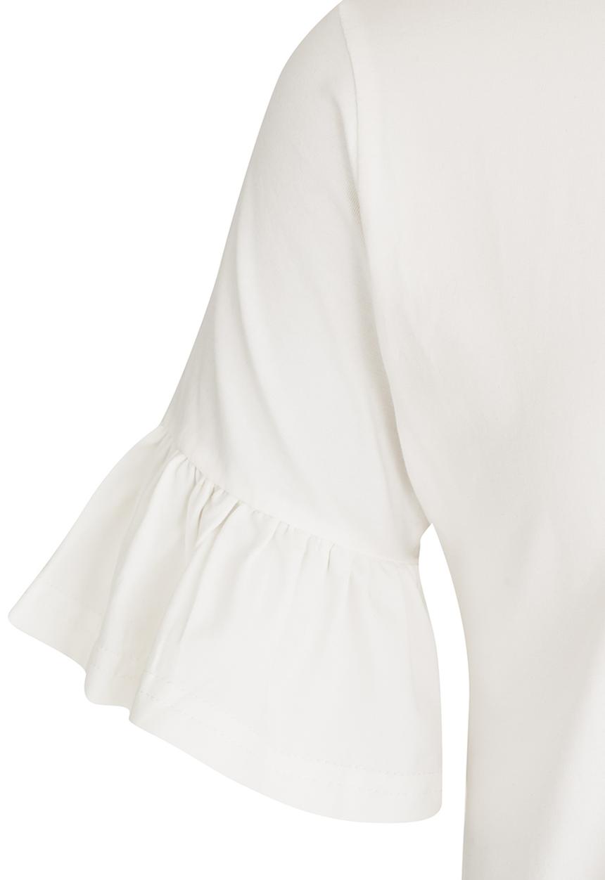 Pop Candy - Girls Frill Top White