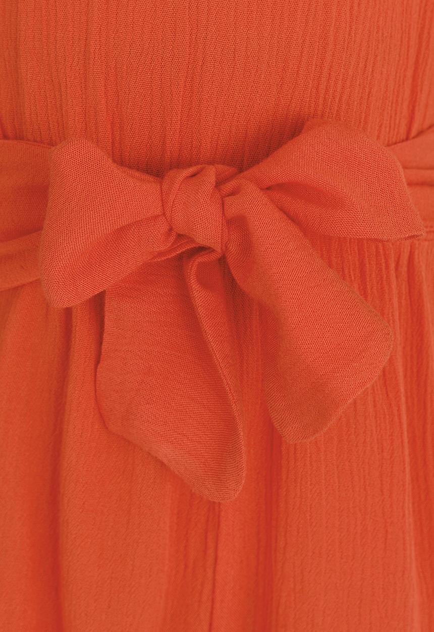 See-Saw - Jumpsuit with Frill Detail Red