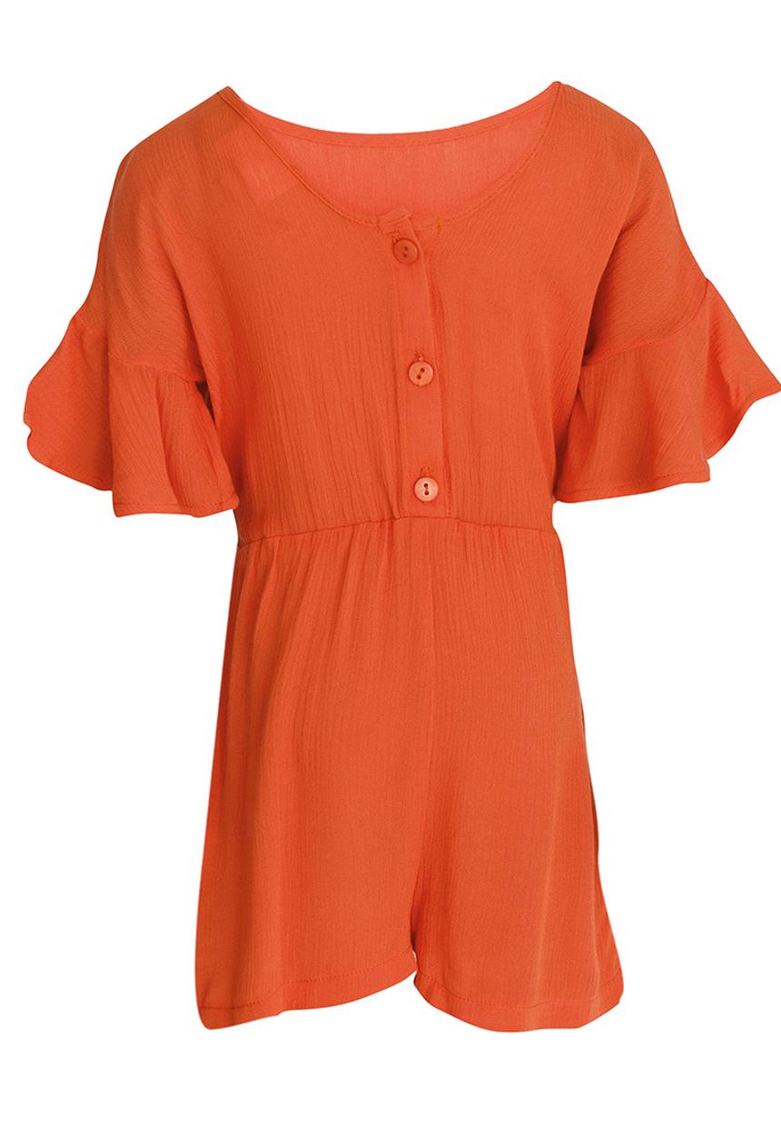 See-Saw - Jumpsuit with Frill Detail Red