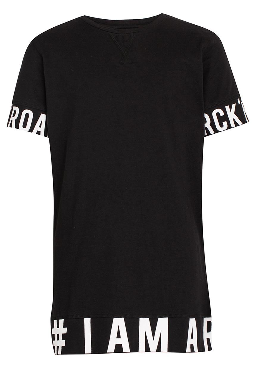 Name It - Boys Slogan Tee Black