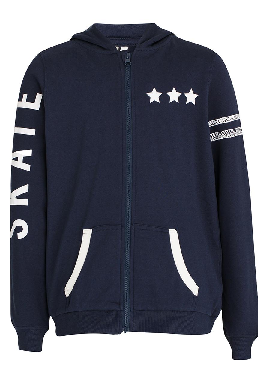 Name It - Printed Hoodie Blue