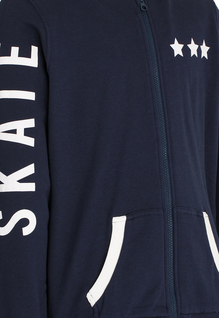 Name It - Printed Hoodie Blue