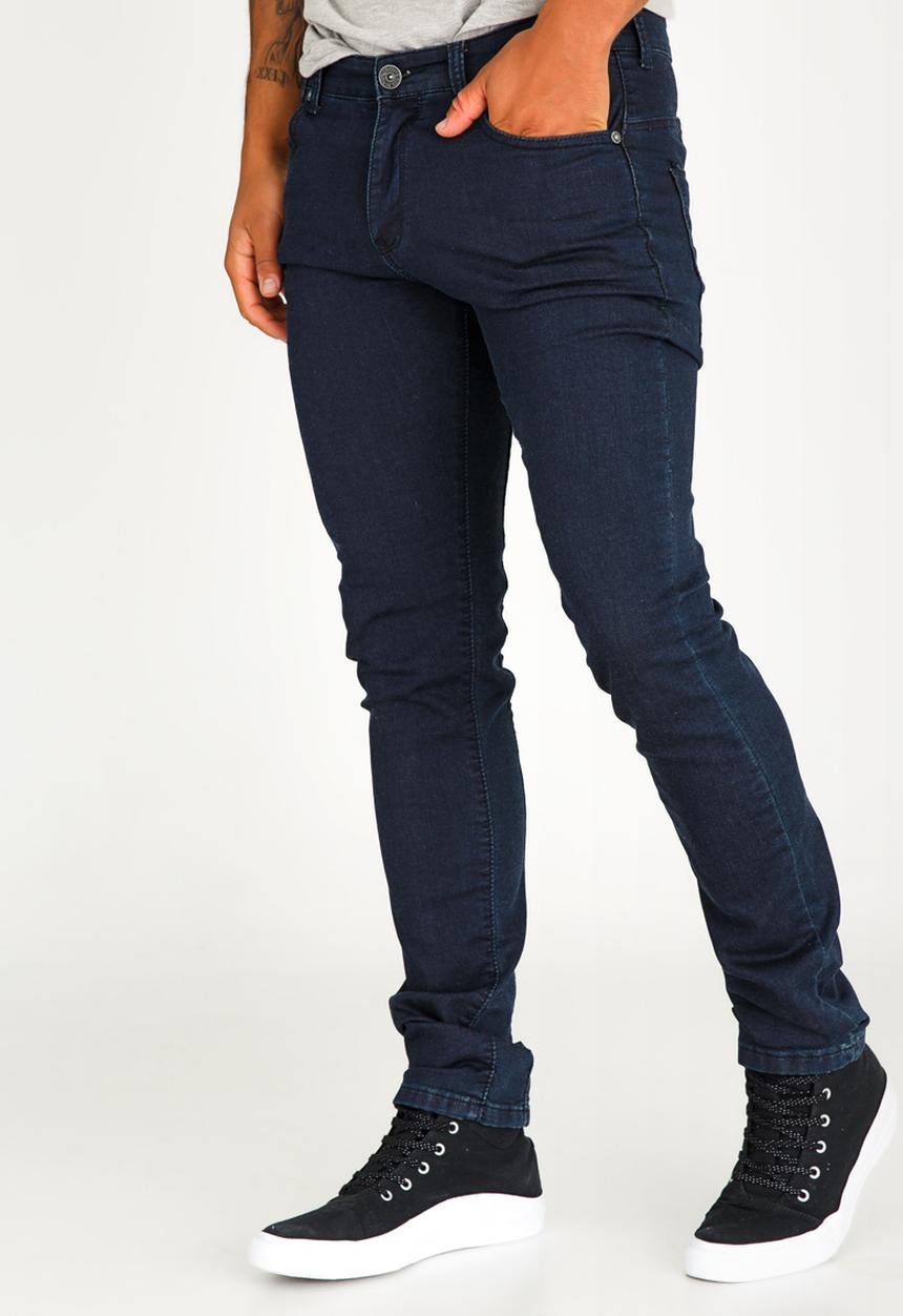 SOVIET - Wolfsburg Slim Leg Knitted Jolt Denim Blue