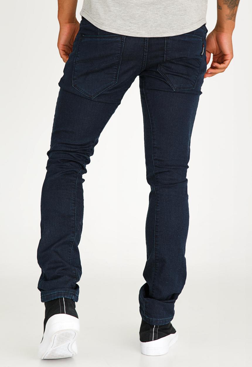 SOVIET - Wolfsburg Slim Leg Knitted Jolt Denim Blue