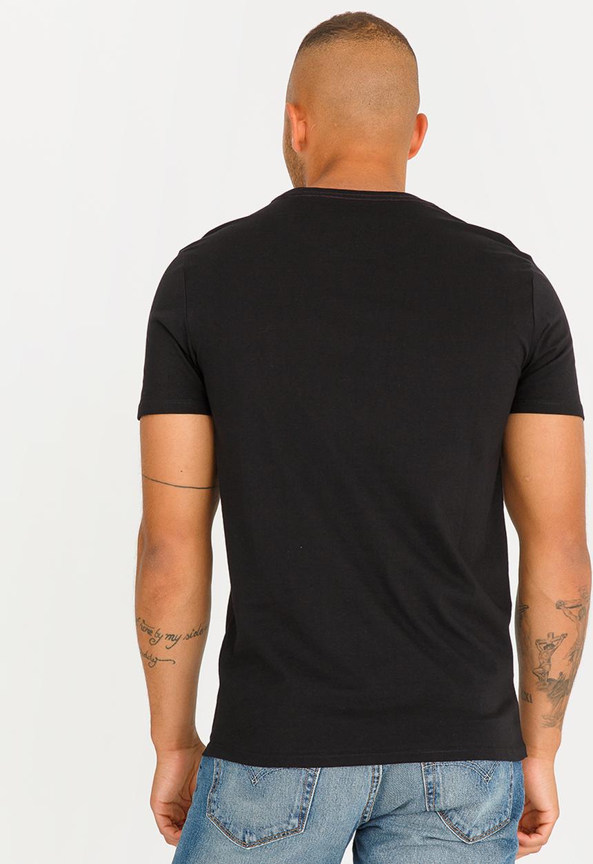 GUESS - Basic Pop Colour Logo Crew Tee Black