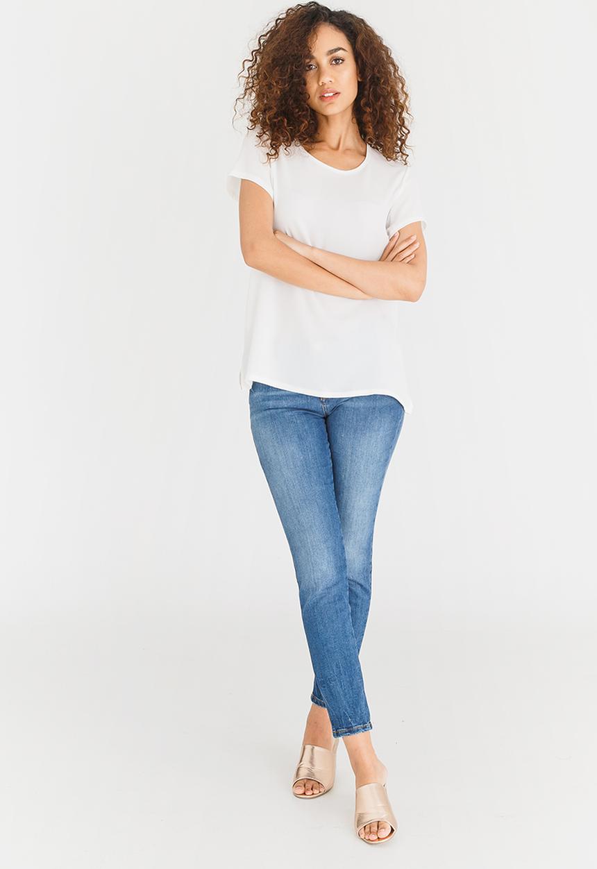 edit - Easy Fit Short Sleeve Blouse Cream