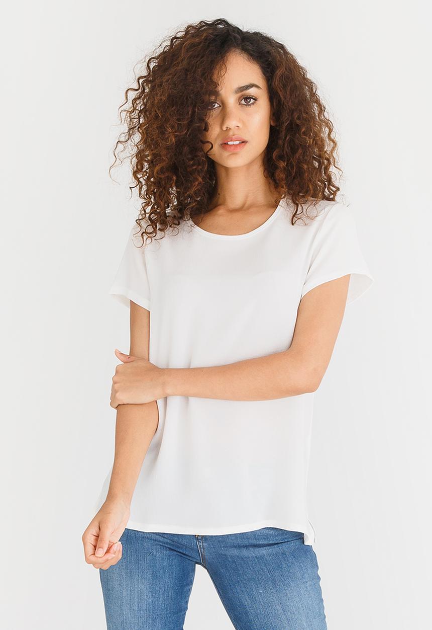 edit - Easy Fit Short Sleeve Blouse Cream