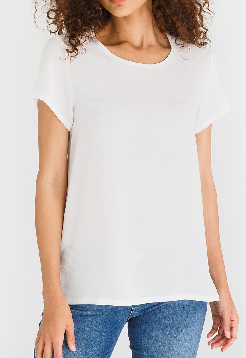 edit - Easy Fit Short Sleeve Blouse Cream
