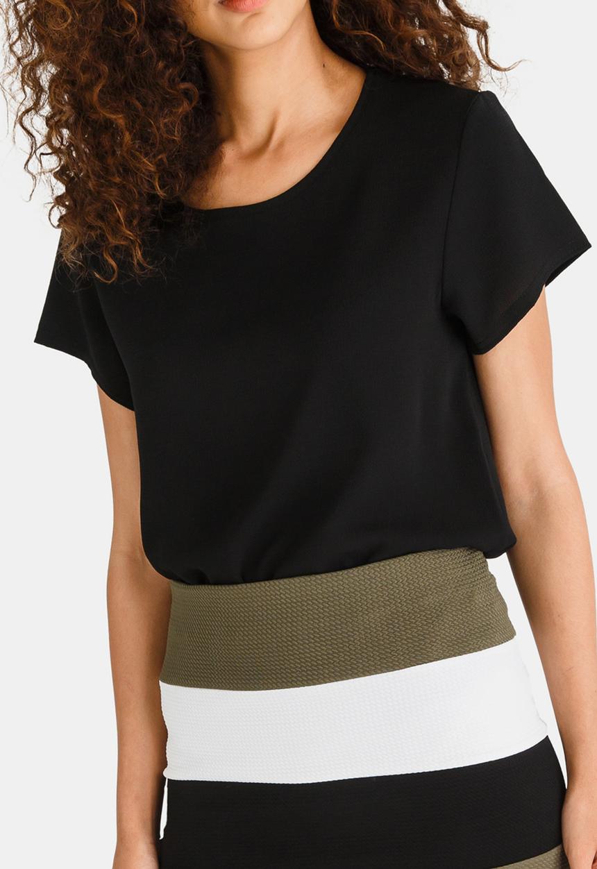 edit - Easy Fit Short Sleeve Blouse Black