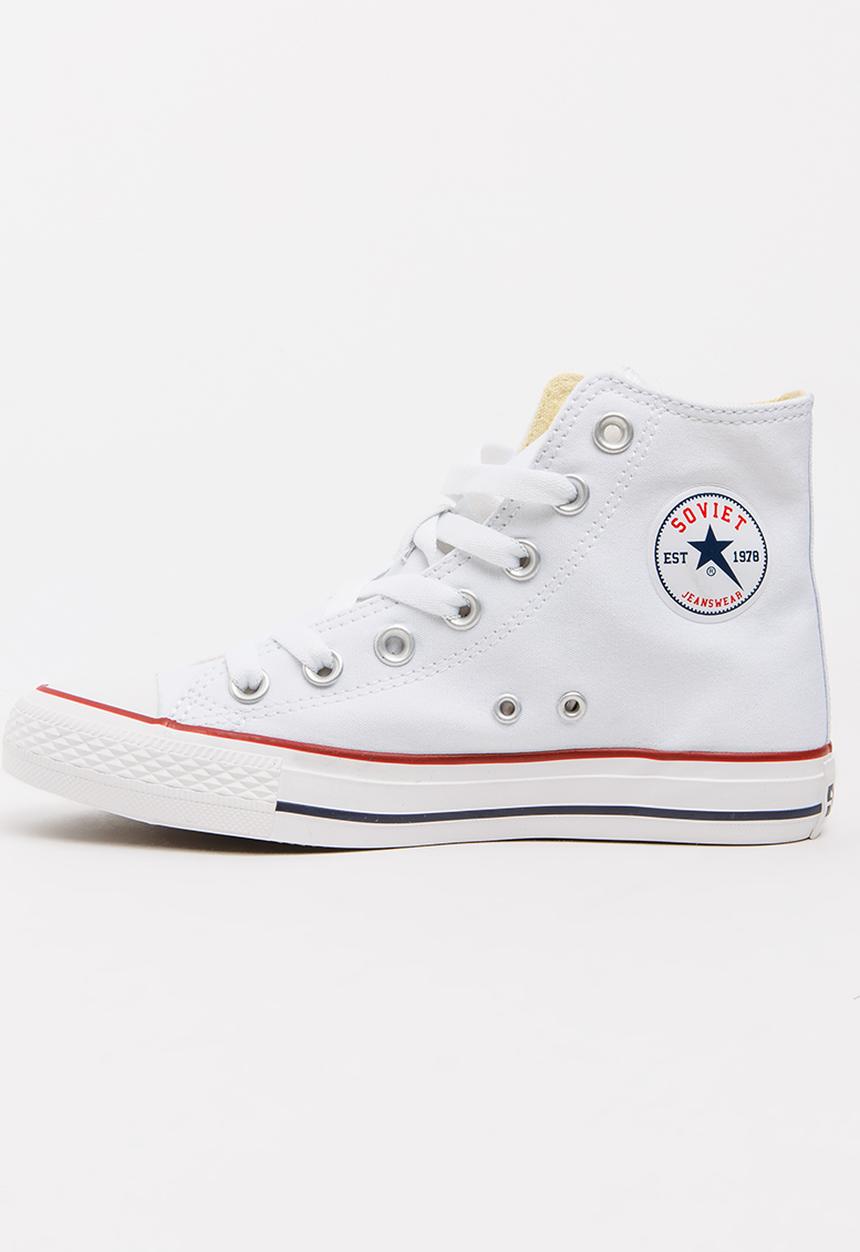SOVIET - Viper Hi Cut Canvas Sneaker - White