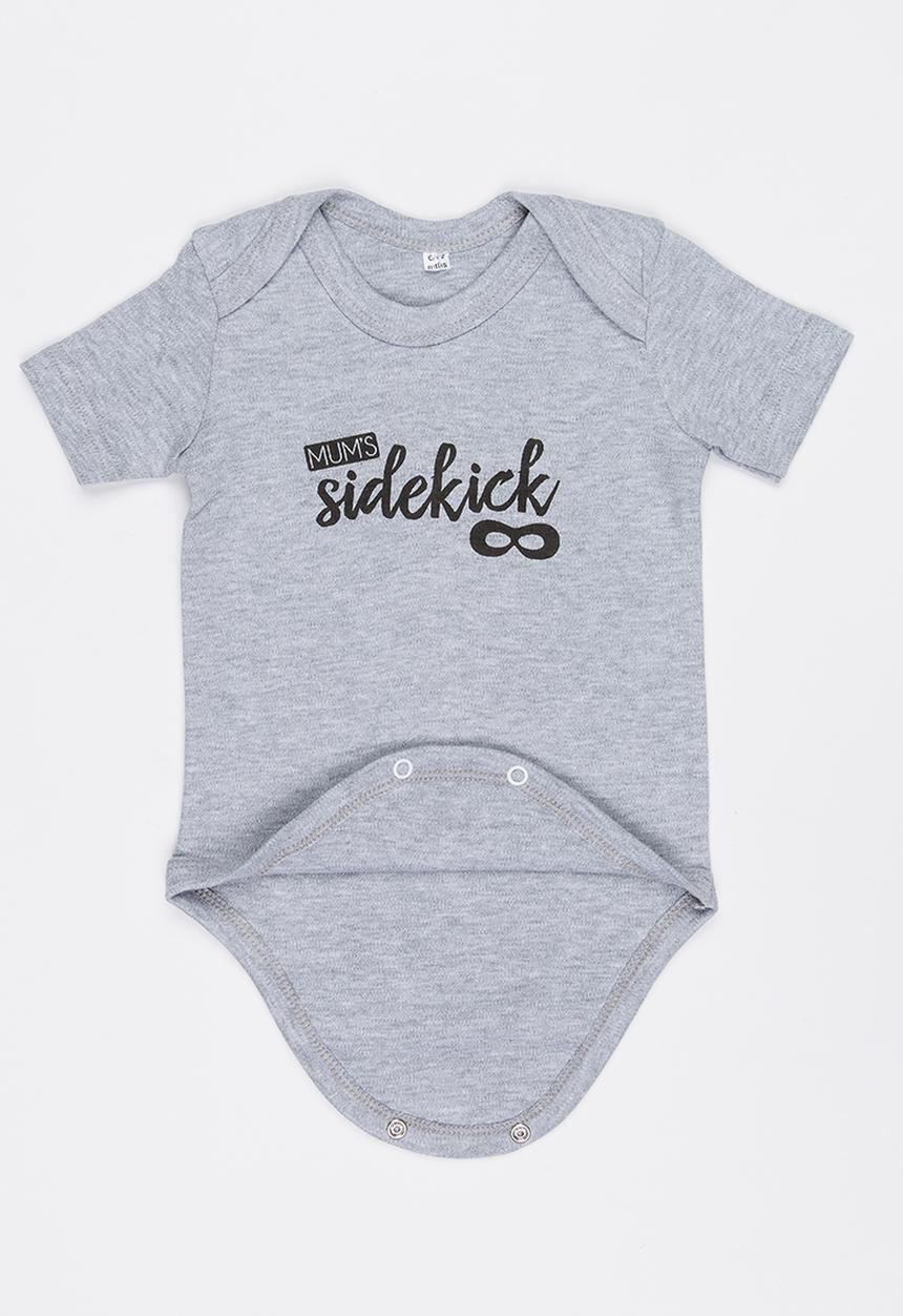 Funky Shop - Slogan Baby Grow Grey