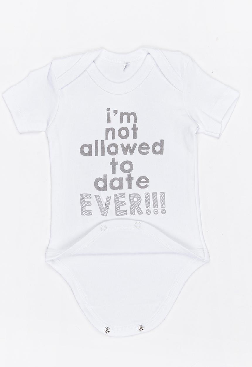 Funky Shop - Slogan Baby Grow White