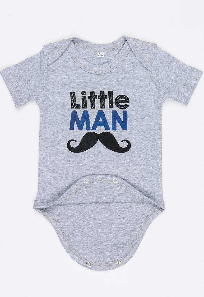 Funky Shop - Slogan Baby Grow Grey