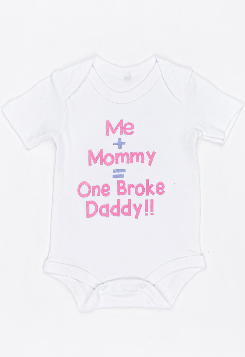 Funky Shop - Slogan Baby Grow White