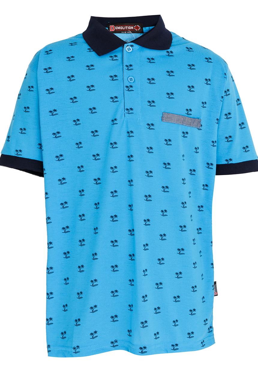 Twin Clothing - Boys Golfer Tee Turquoise