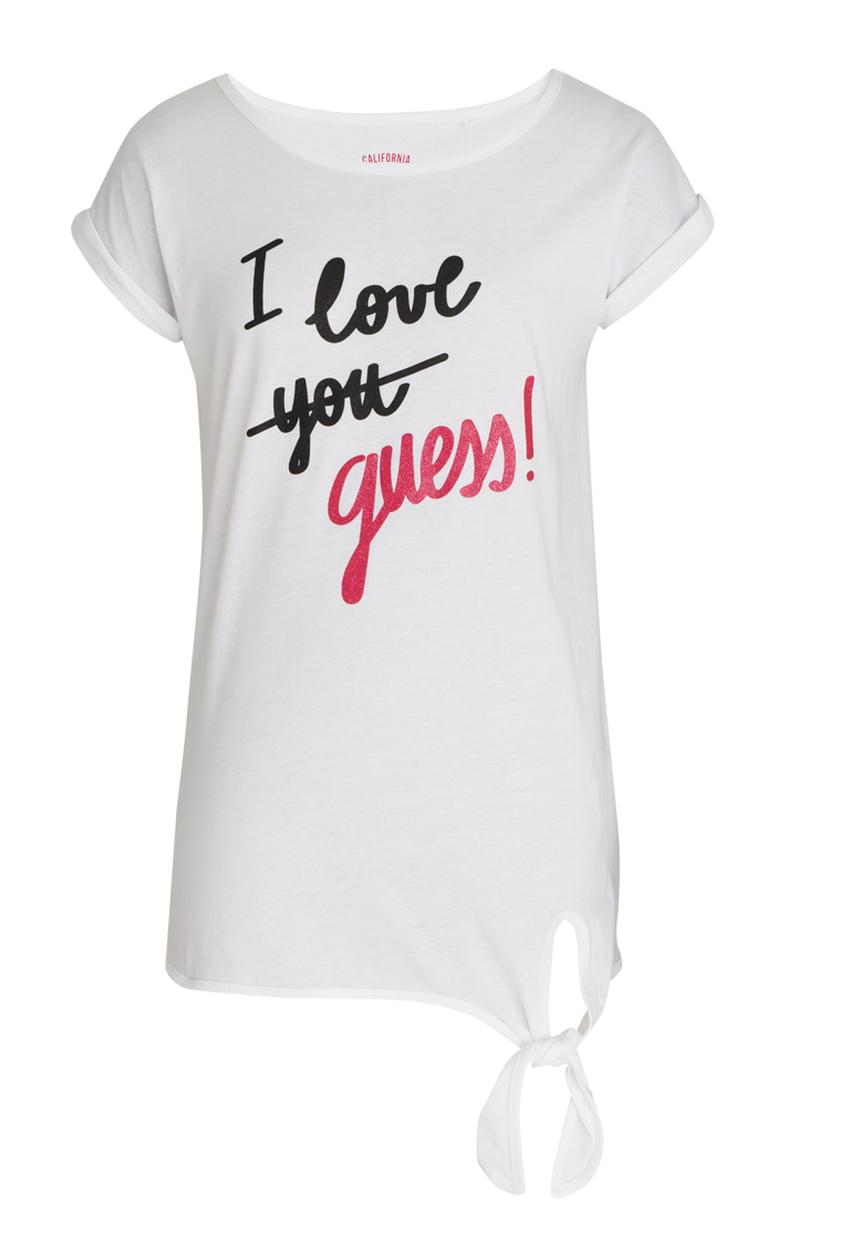 GUESS - Love Guess Tee White