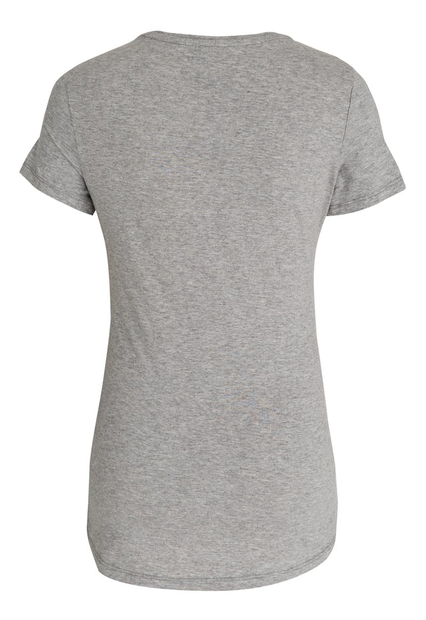 GUESS - Printed Bow Tee Pale Grey