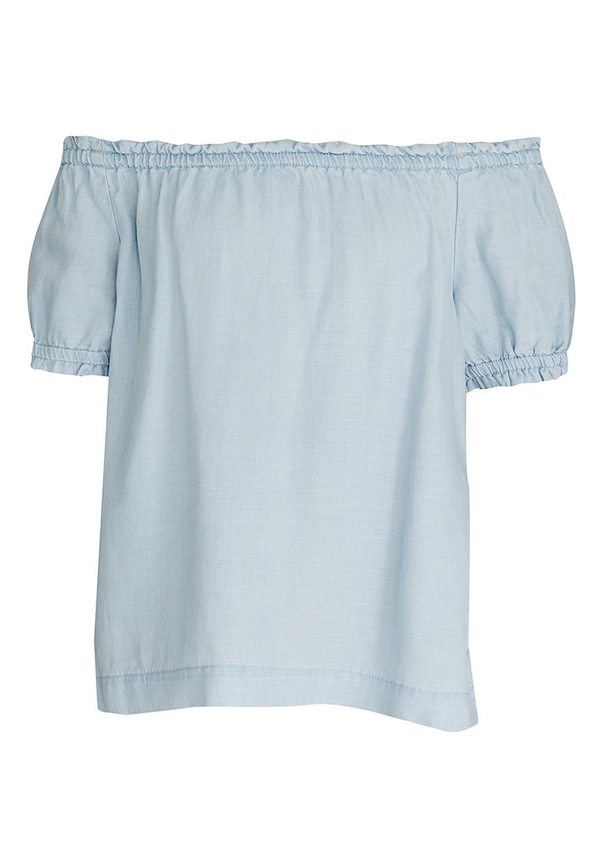 Name It - Bardot Blouse Pale Blue