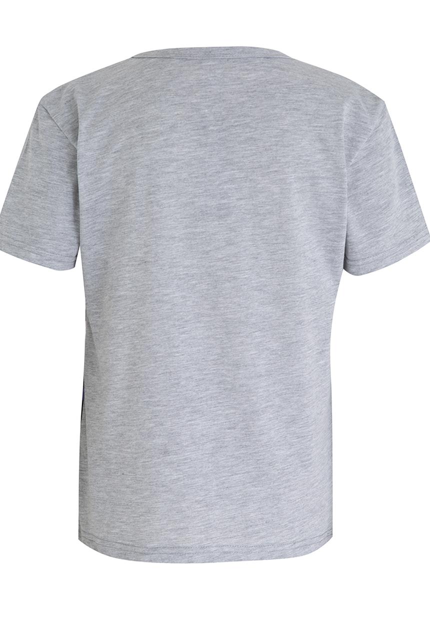 Twin Clothing - Printed Boys Tee Grey Melange