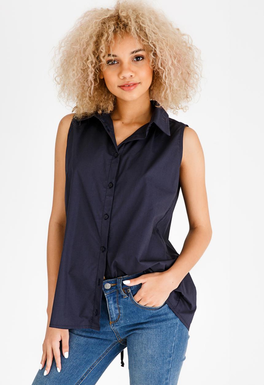 STYLE REPUBLIC - Lace-up Shirt Navy