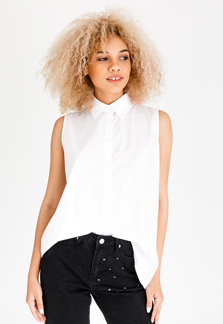 STYLE REPUBLIC - Lace-up Shirt White