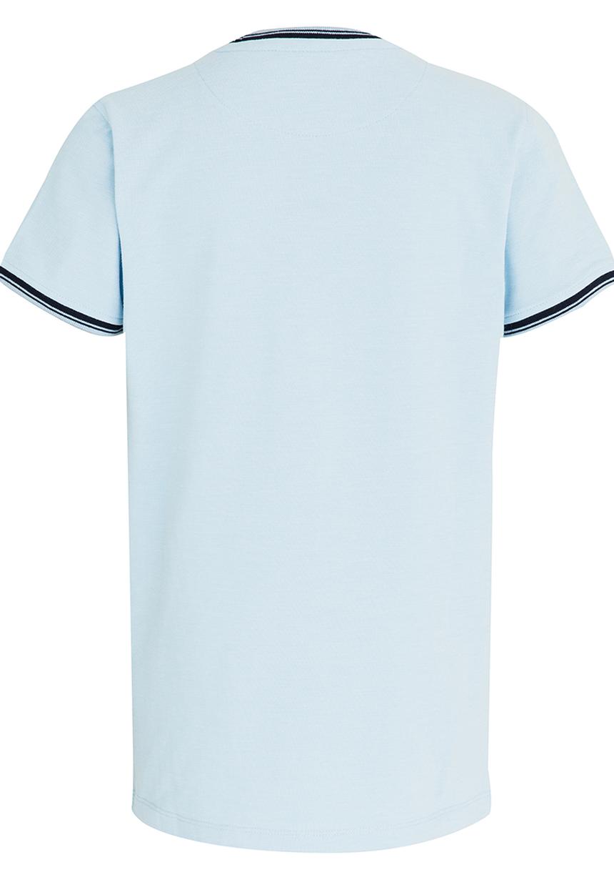 POLO - Pique SS Crew Neck Pale Blue