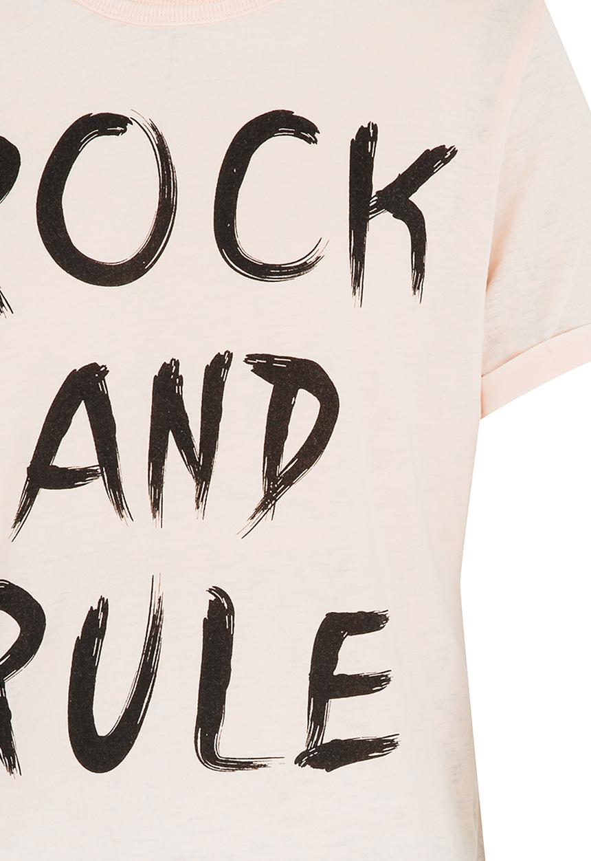 Name It - Printed Boxy Tee Pale Pink