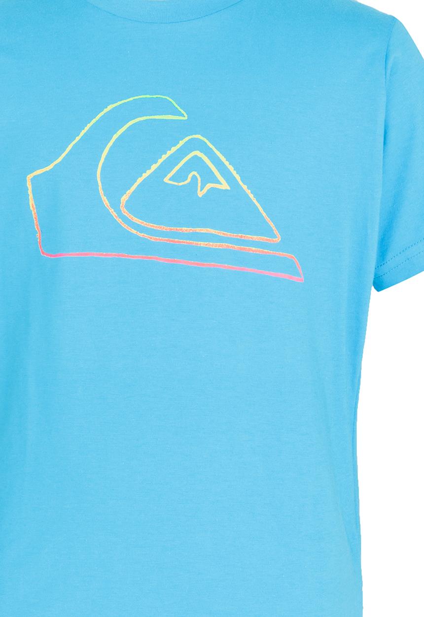 Quiksilver - Mountain Jungle  Boys Tee Mid Blue