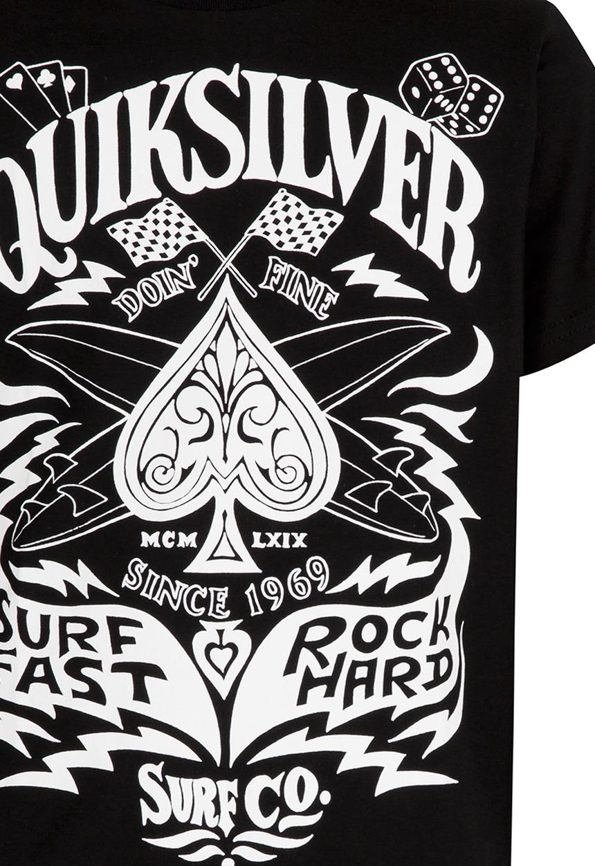 Quiksilver - Custom Ride  Boys Tee Black