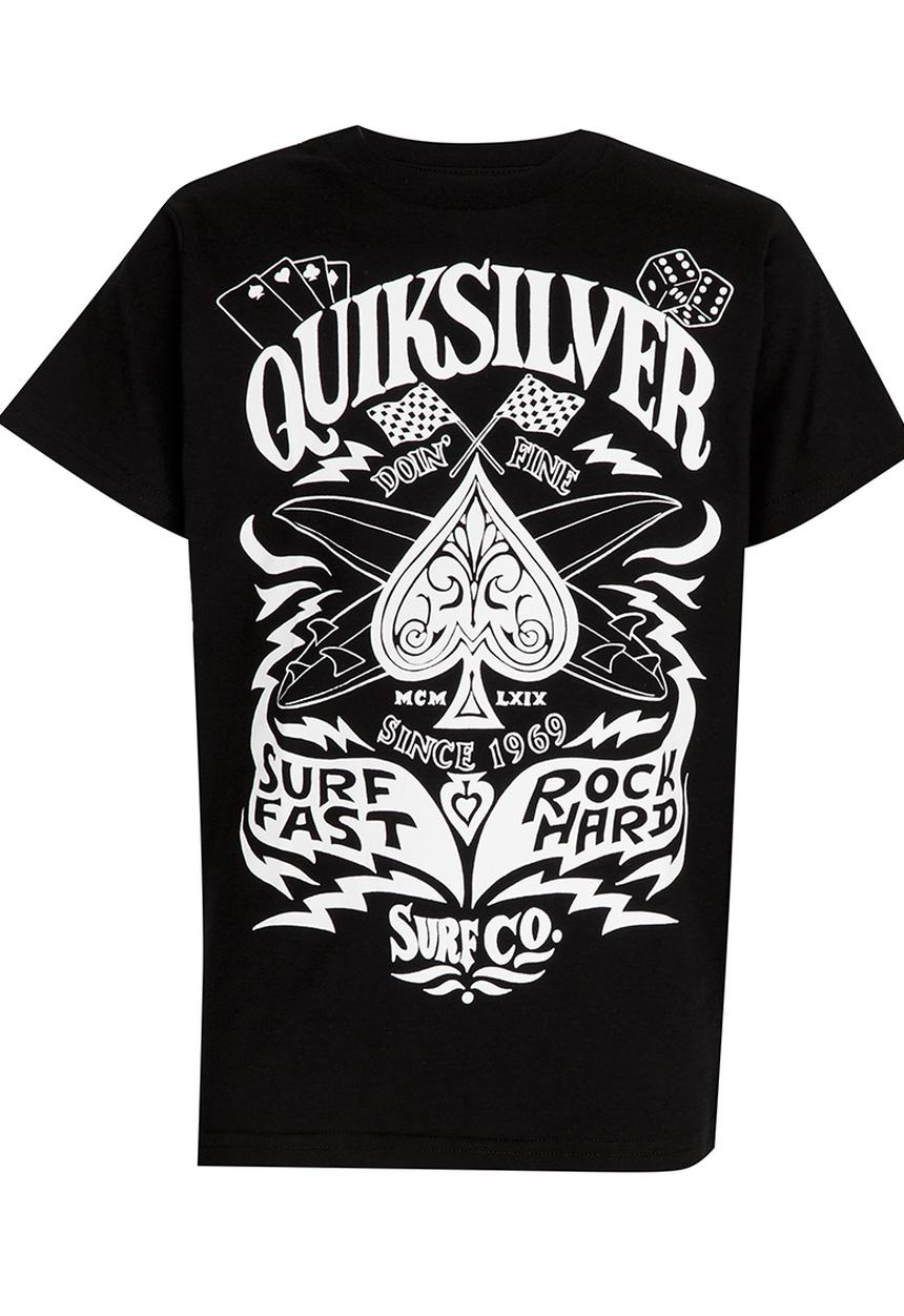 Quiksilver - Custom Ride  Boys Tee Black