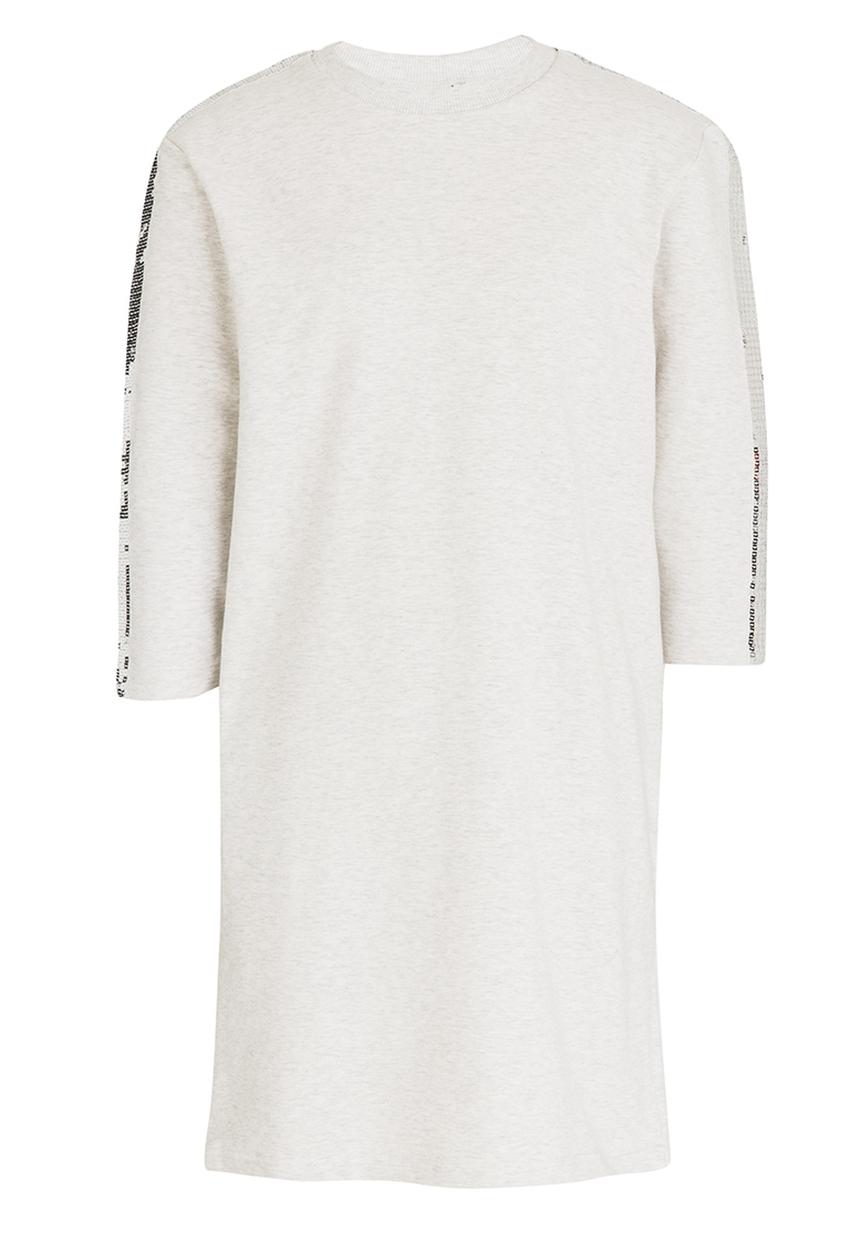 Name It - Sweater Dress with Embellishment Grey Melange