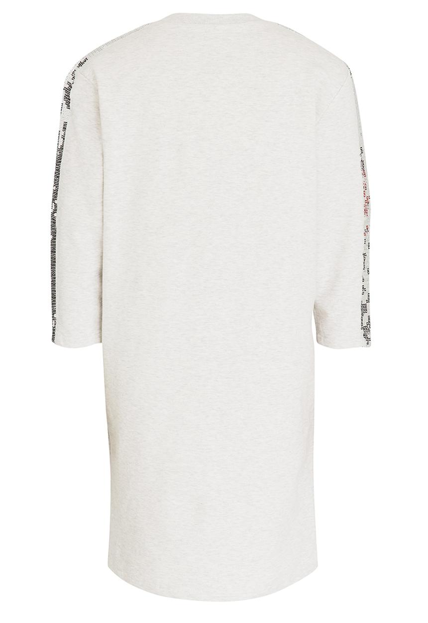 Name It - Sweater Dress with Embellishment Grey Melange