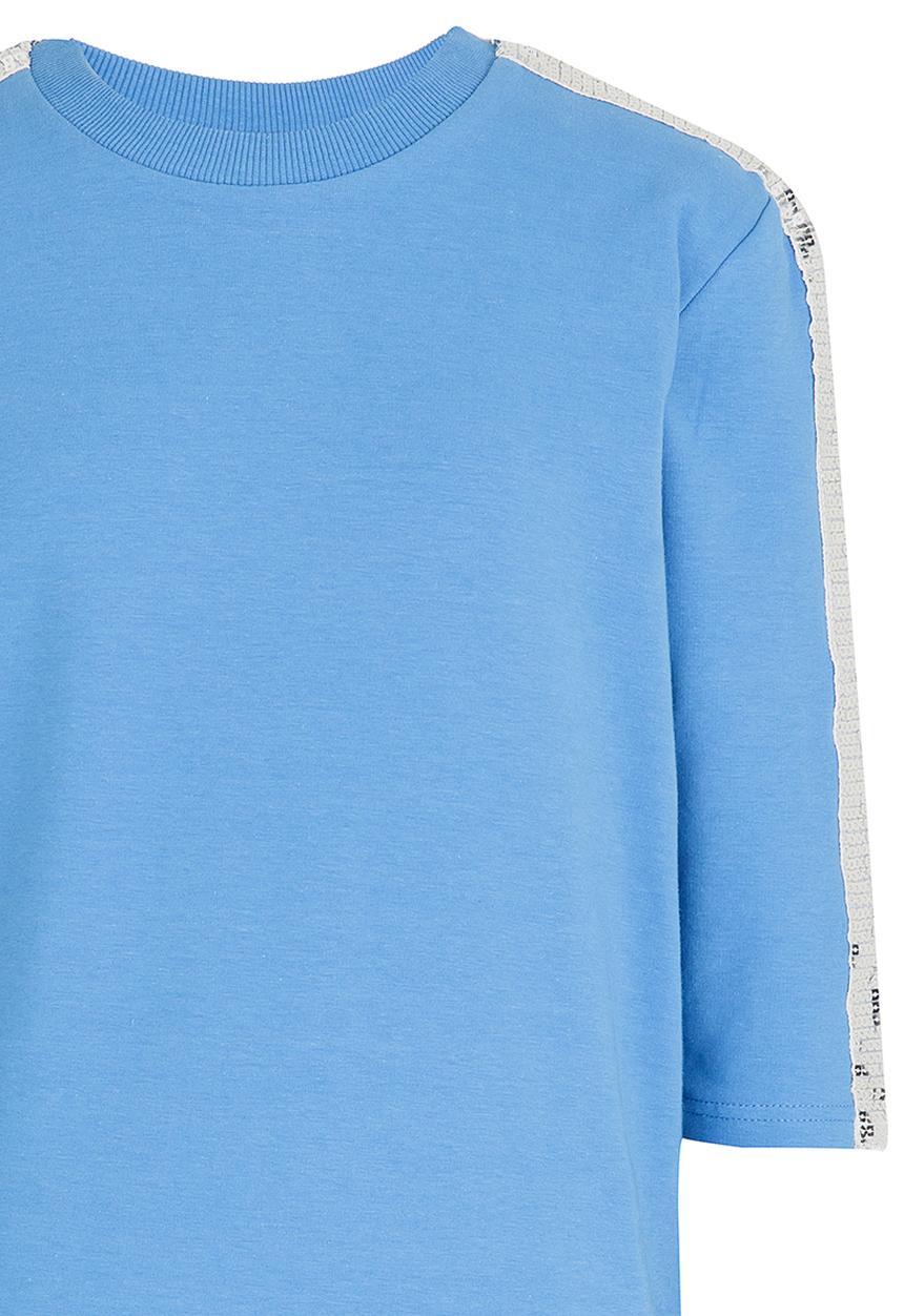 Name It - Sweater Dress with Embellishment Pale Blue