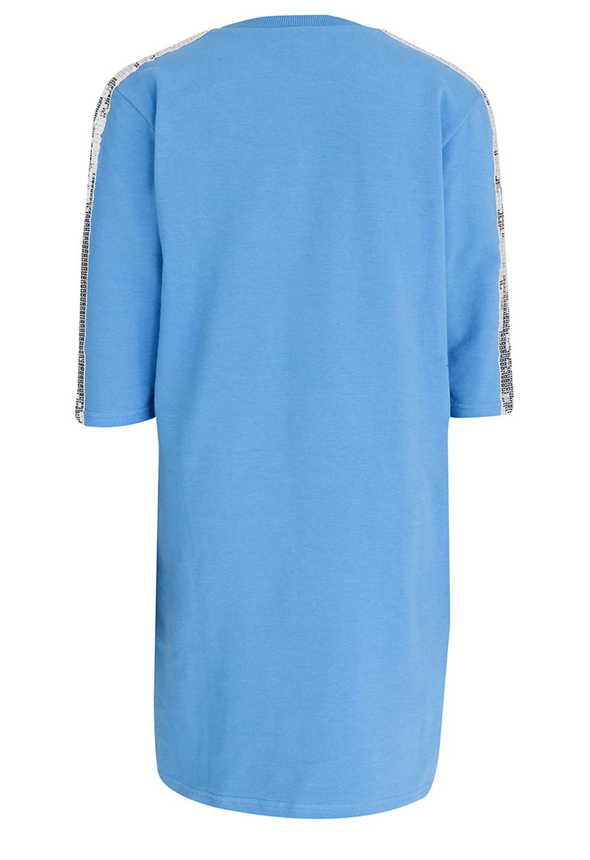 Name It - Sweater Dress with Embellishment Pale Blue