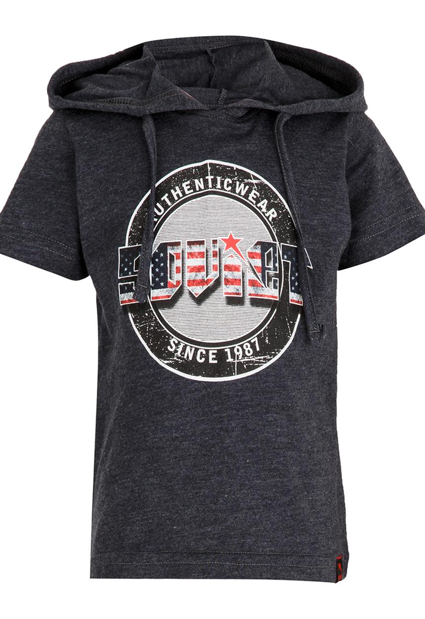 SOVIET - Santos Hooded Tee Blue