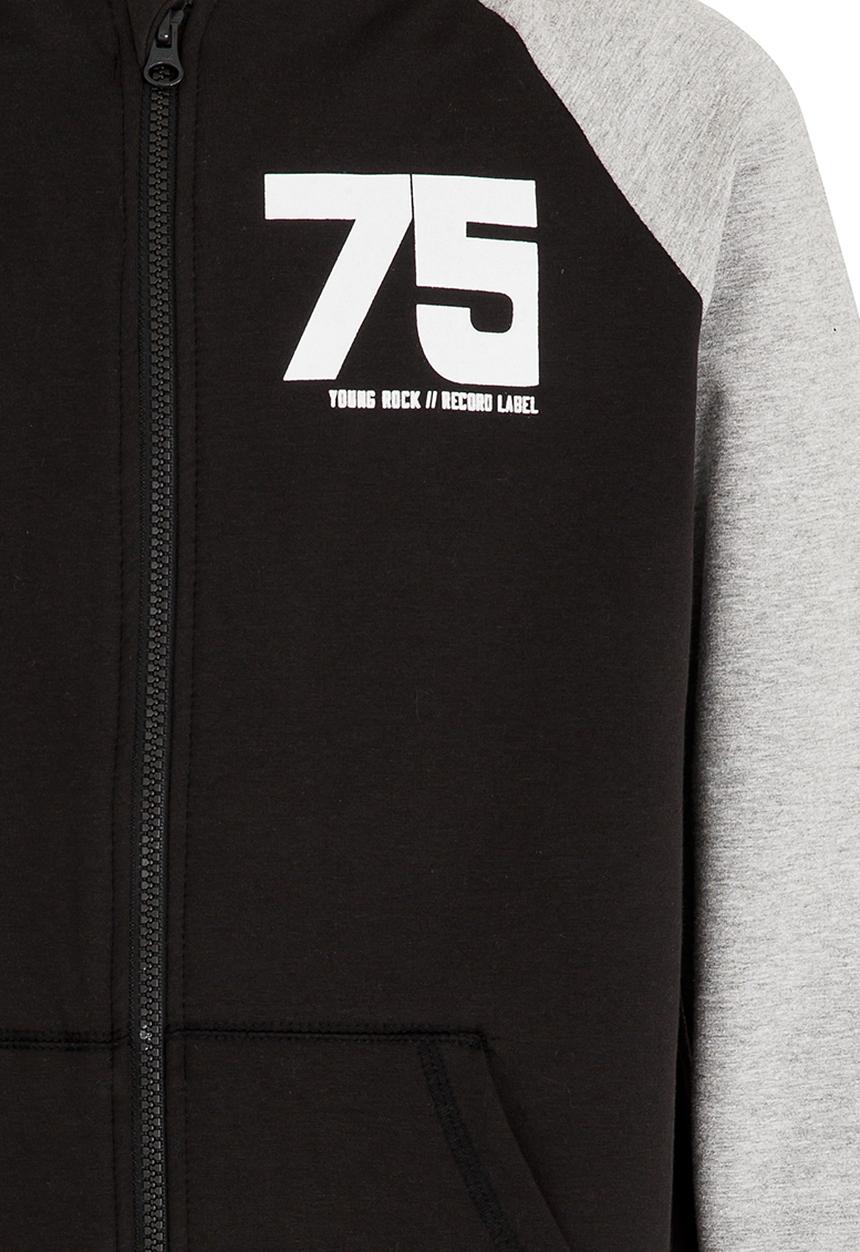 Name It - Contrast Hoodie Black
