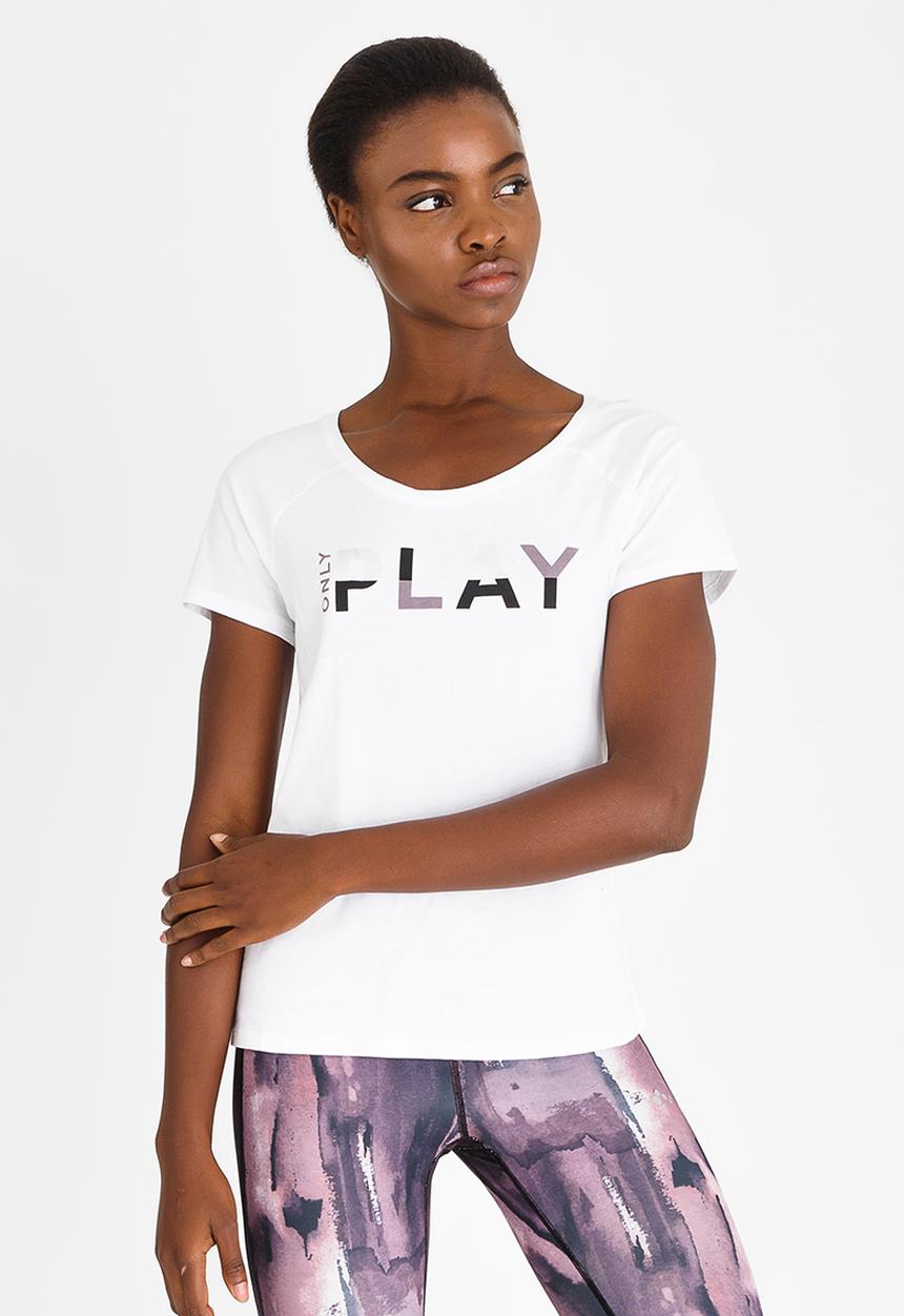 ONLY Play - Linda Short Sleeve Box Tee White