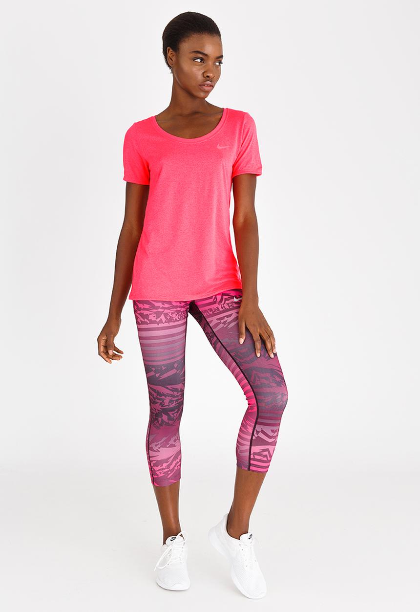 Nike - Nike Womens Dry Tee Mid Pink