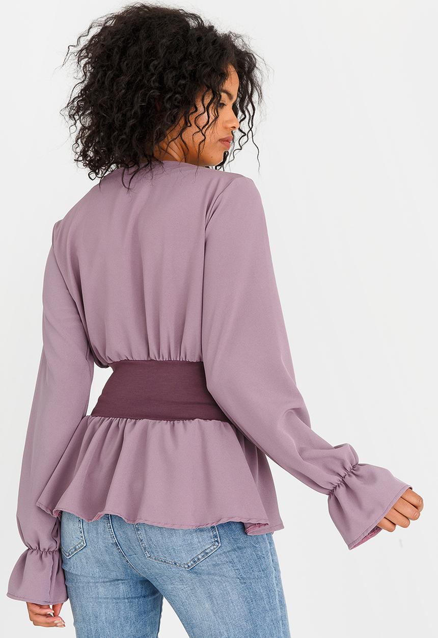STYLE REPUBLIC - Corset Inspired T-shirt Mid Purple