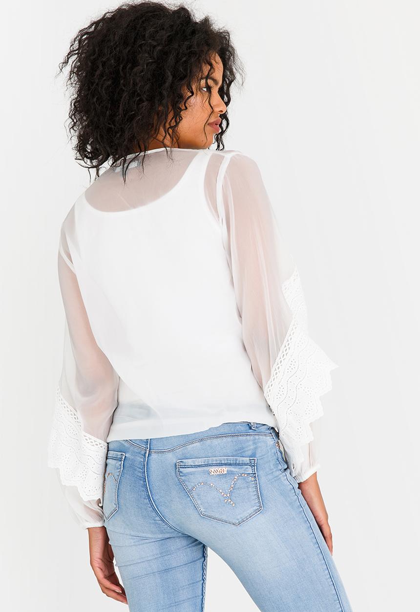 cath.nic - Organza Fantasy Top White