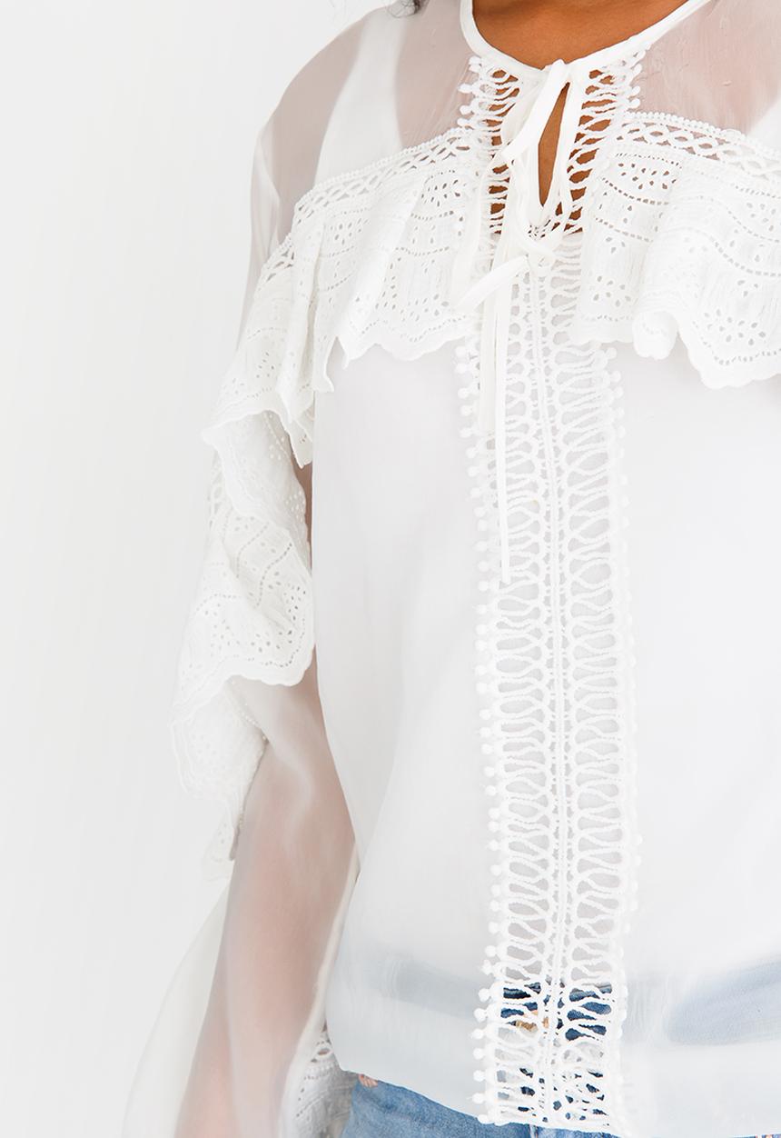 cath.nic - Organza Fantasy Top White