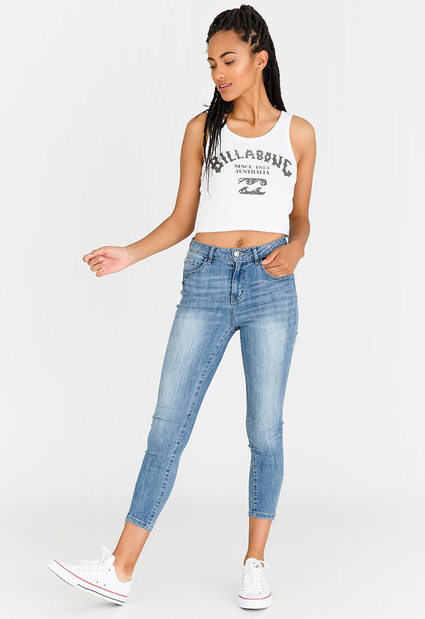 Billabong  - Sundrenched Crop Tank White