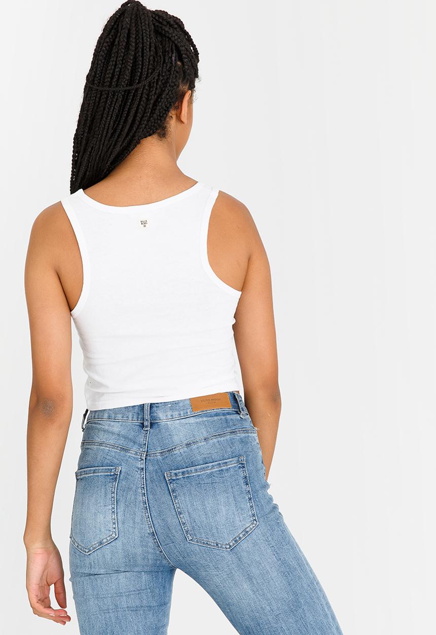 Billabong  - Sundrenched Crop Tank White