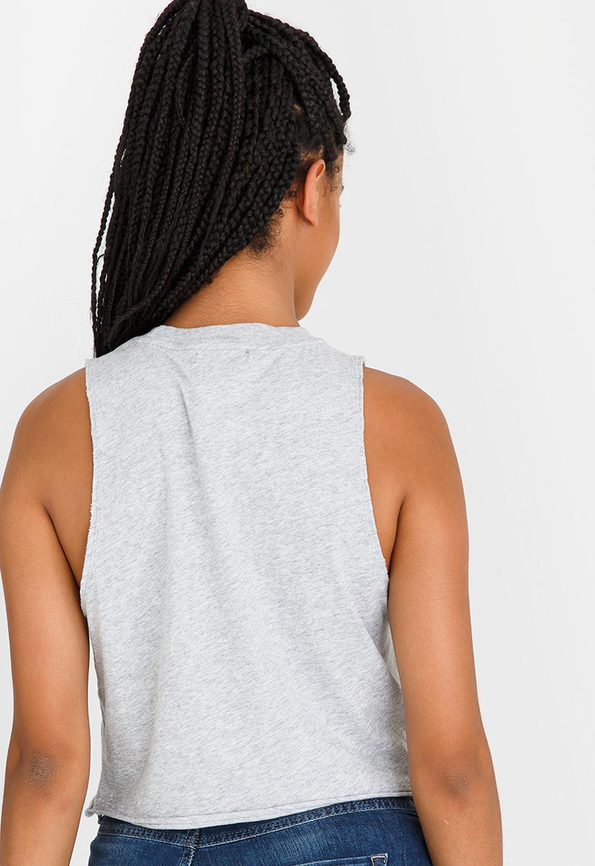 Billabong  - Fearless Crop Top Grey Melange