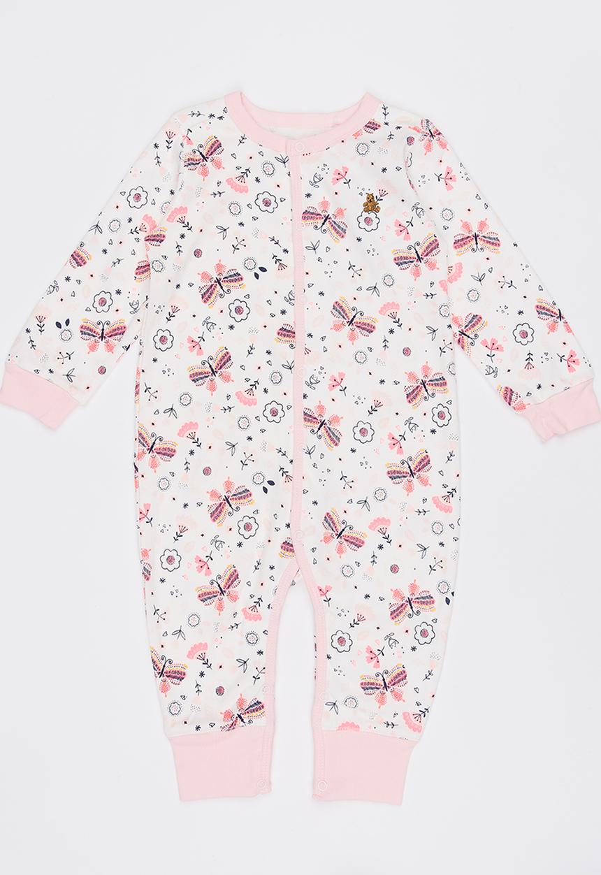 Pop Candy - Printed Sleepsuit Mid Pink